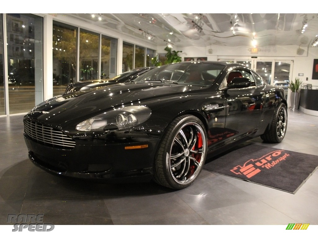 2005 DB9 Coupe - Jet Black / Red Fox photo #8