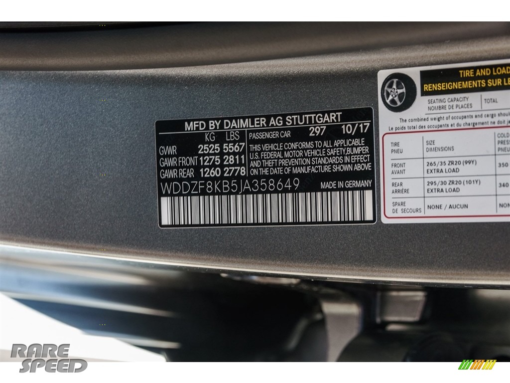 2018 E AMG 63 S 4Matic - designo Selenite Grey Magno (Matte) / Nut Brown/Black photo #11