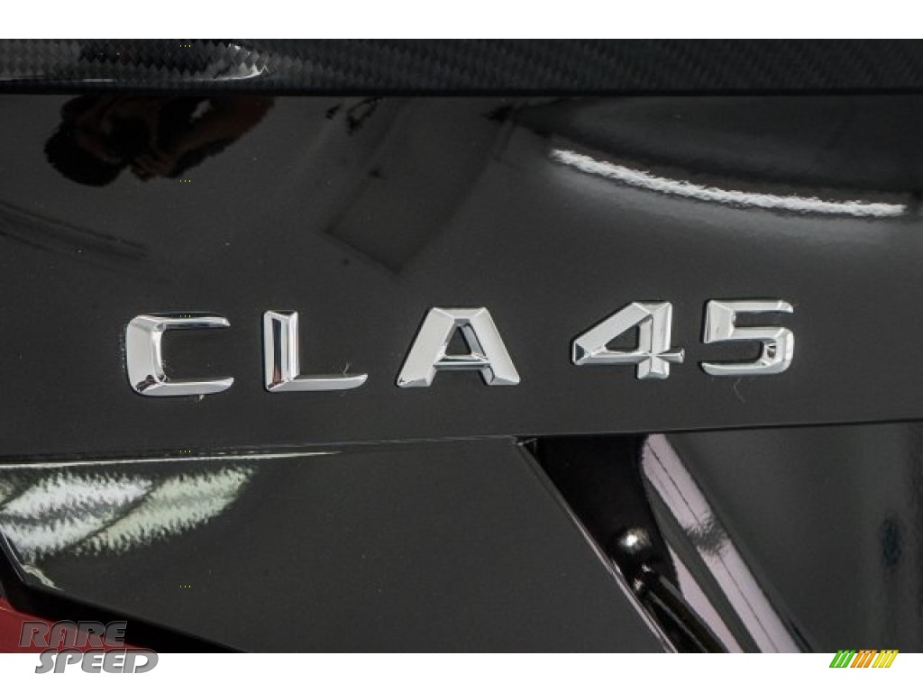 2018 CLA AMG 45 Coupe - Night Black / Black/DINAMICA w/Red stitching photo #8
