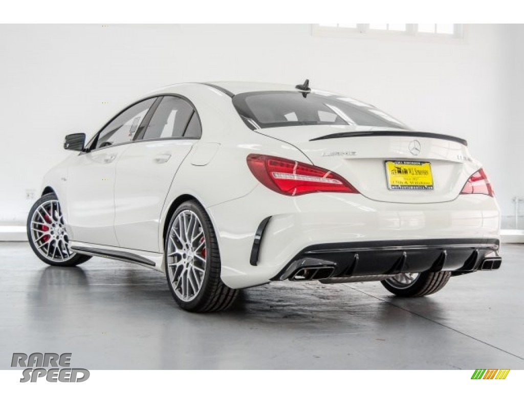 2018 CLA AMG 45 Coupe - Cirrus White / Black/DINAMICA w/Red stitching photo #10