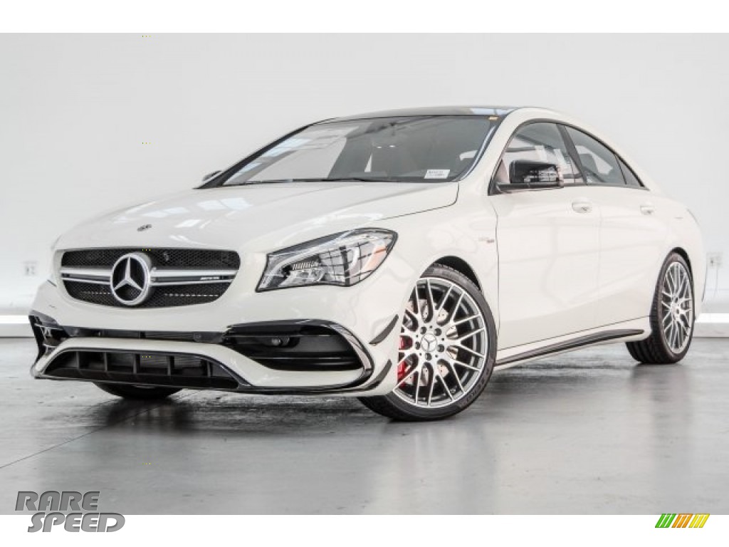 2018 CLA AMG 45 Coupe - Cirrus White / Black/DINAMICA w/Red stitching photo #18