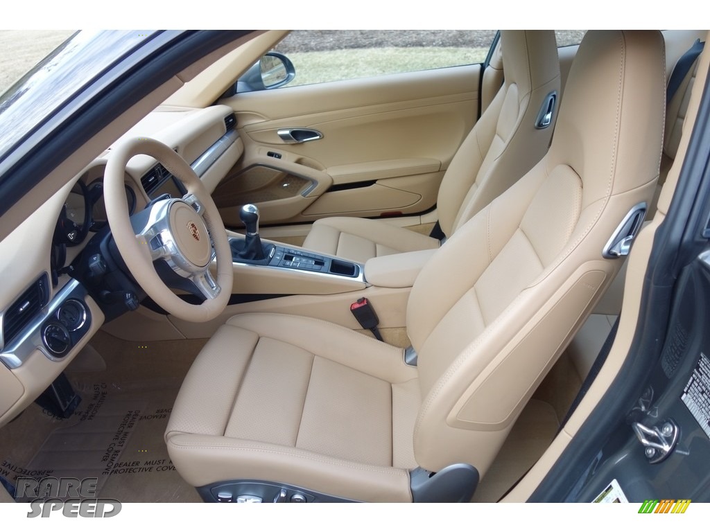 2014 911 Carrera Coupe - Agate Grey Metallic / Luxor Beige photo #12