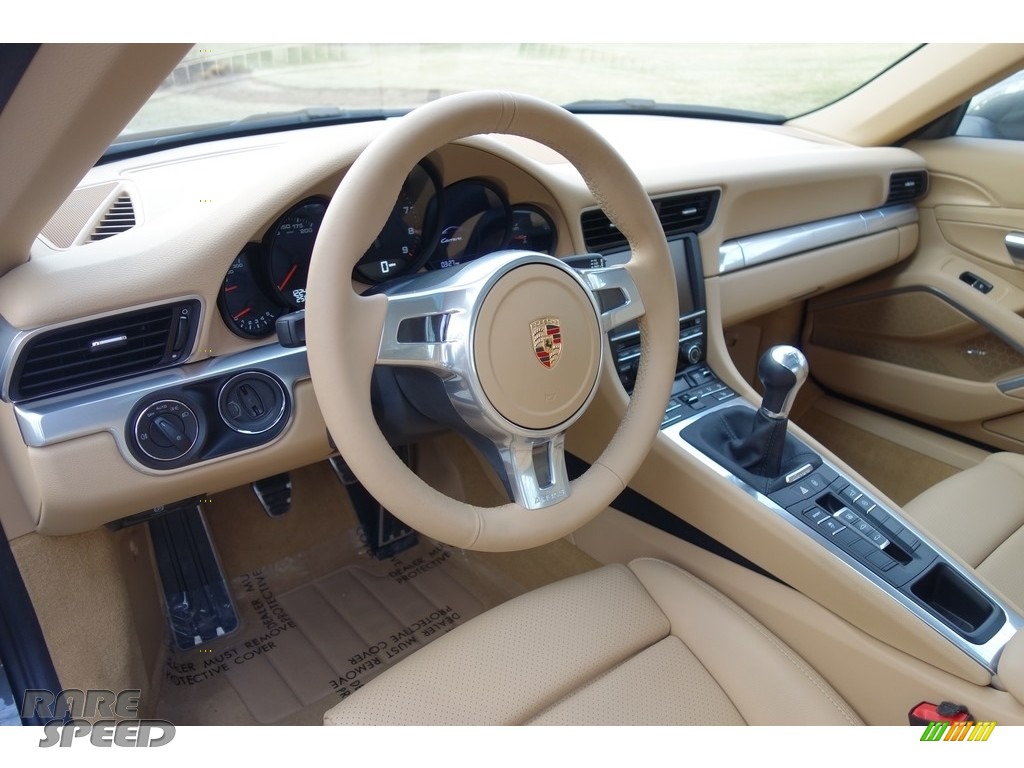 2014 911 Carrera Coupe - Agate Grey Metallic / Luxor Beige photo #16