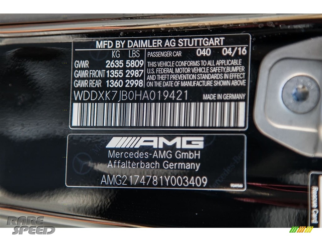 2017 S 63 AMG 4Matic Cabriolet - Black / designo Black photo #11