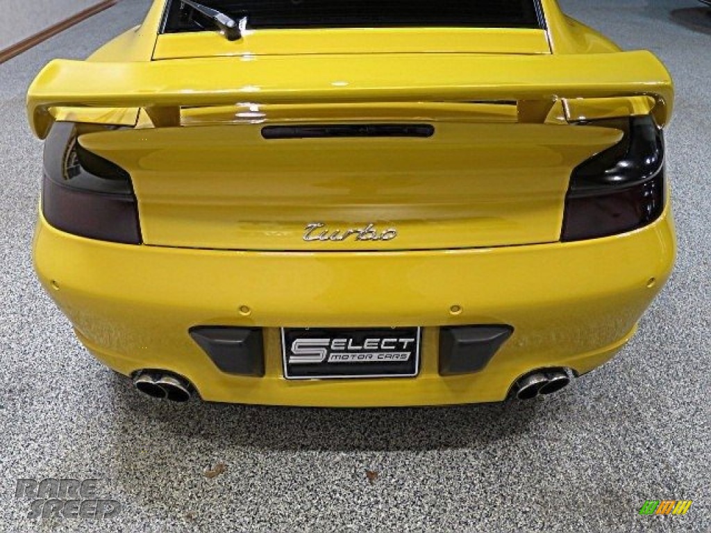 2002 911 Turbo Coupe - Speed Yellow / Black photo #8