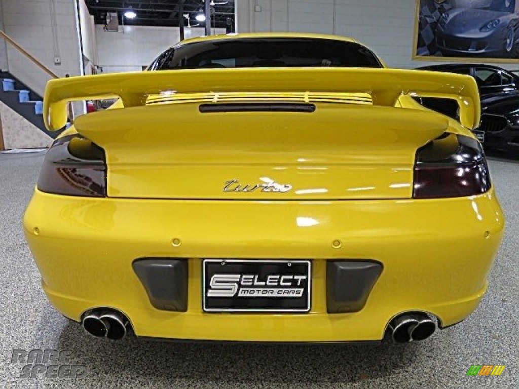 2002 911 Turbo Coupe - Speed Yellow / Black photo #9