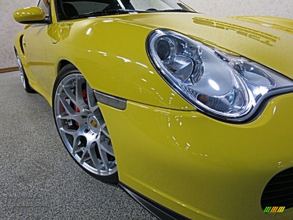 2002 911 Turbo Coupe - Speed Yellow / Black photo #12