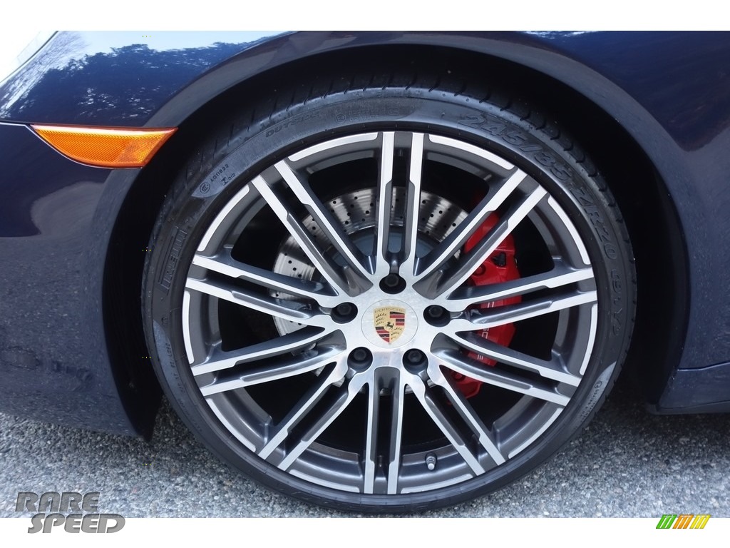 2016 911 Targa 4S - Dark Blue Metallic / Platinum Grey photo #9