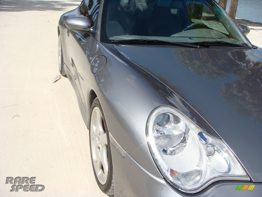 2003 911 Carrera 4S Coupe - Seal Grey Metallic / Graphite Grey photo #9