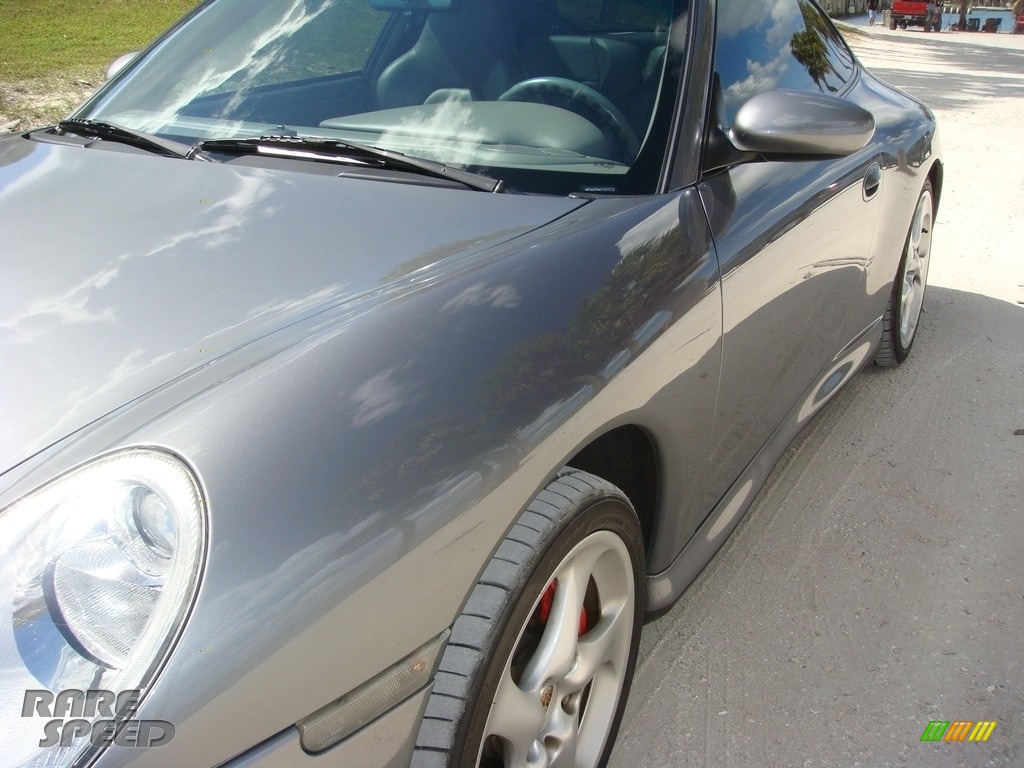 2003 911 Carrera 4S Coupe - Seal Grey Metallic / Graphite Grey photo #10
