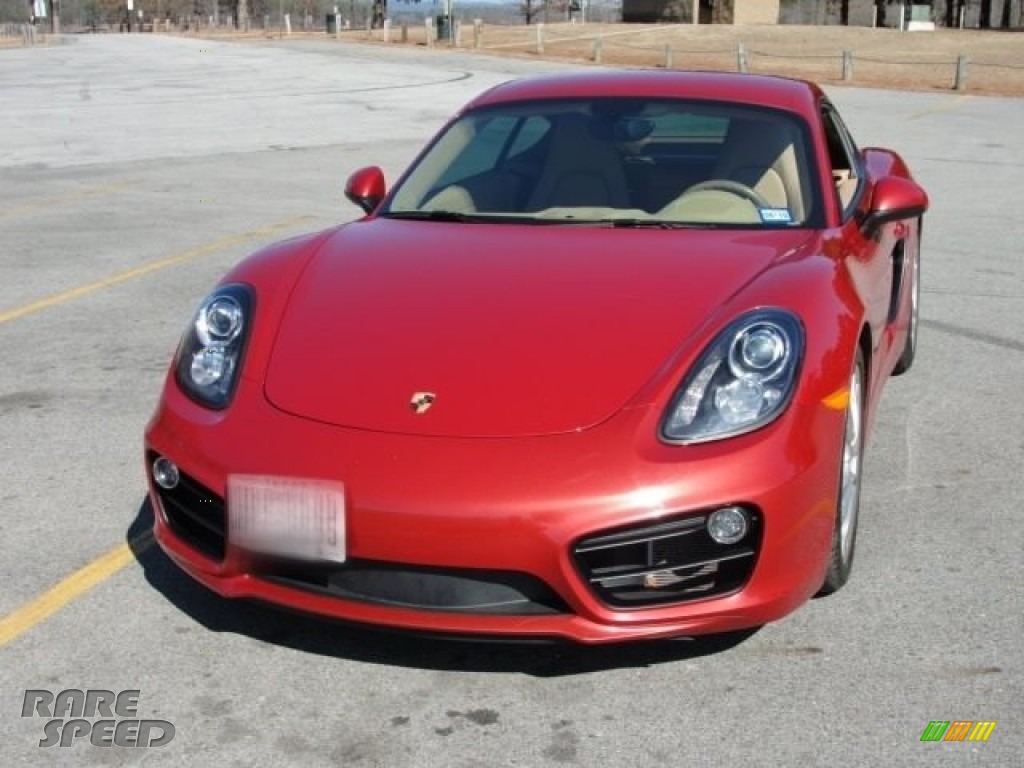 2014 Cayman S - Guards Red / Luxor Beige photo #3