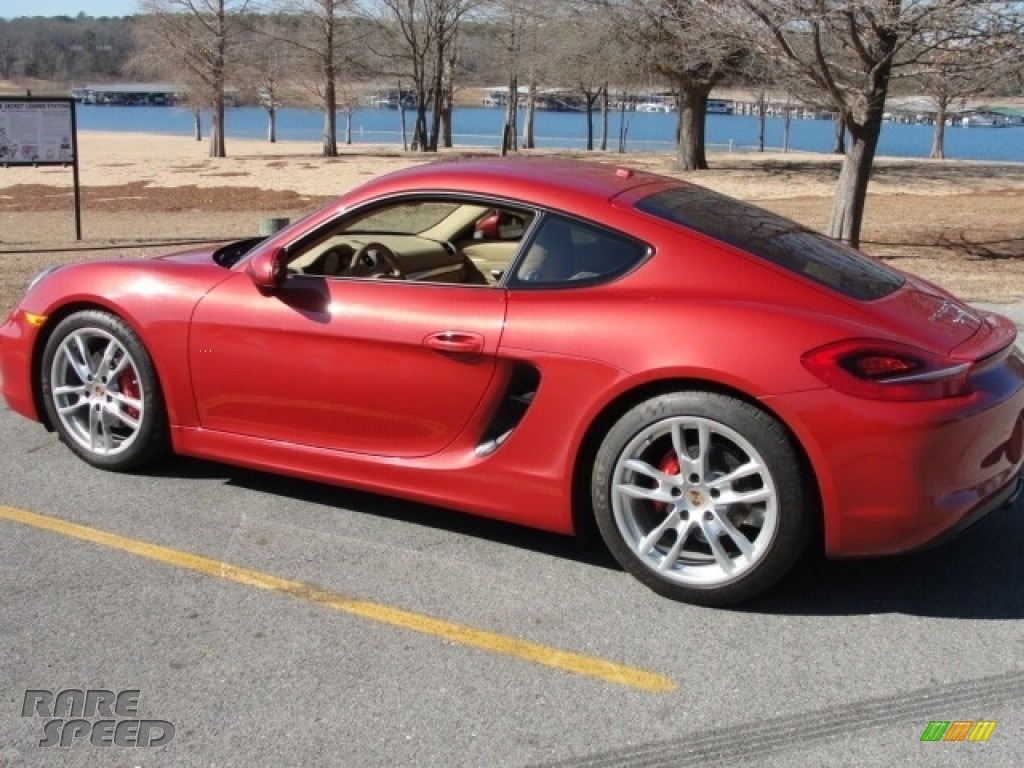 2014 Cayman S - Guards Red / Luxor Beige photo #10