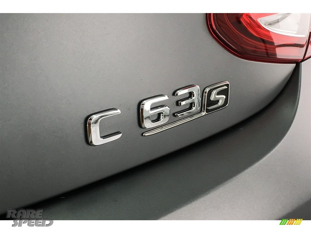 2018 C 63 S AMG Coupe - designo Selenite Grey (Matte) / Red Pepper/Black photo #7