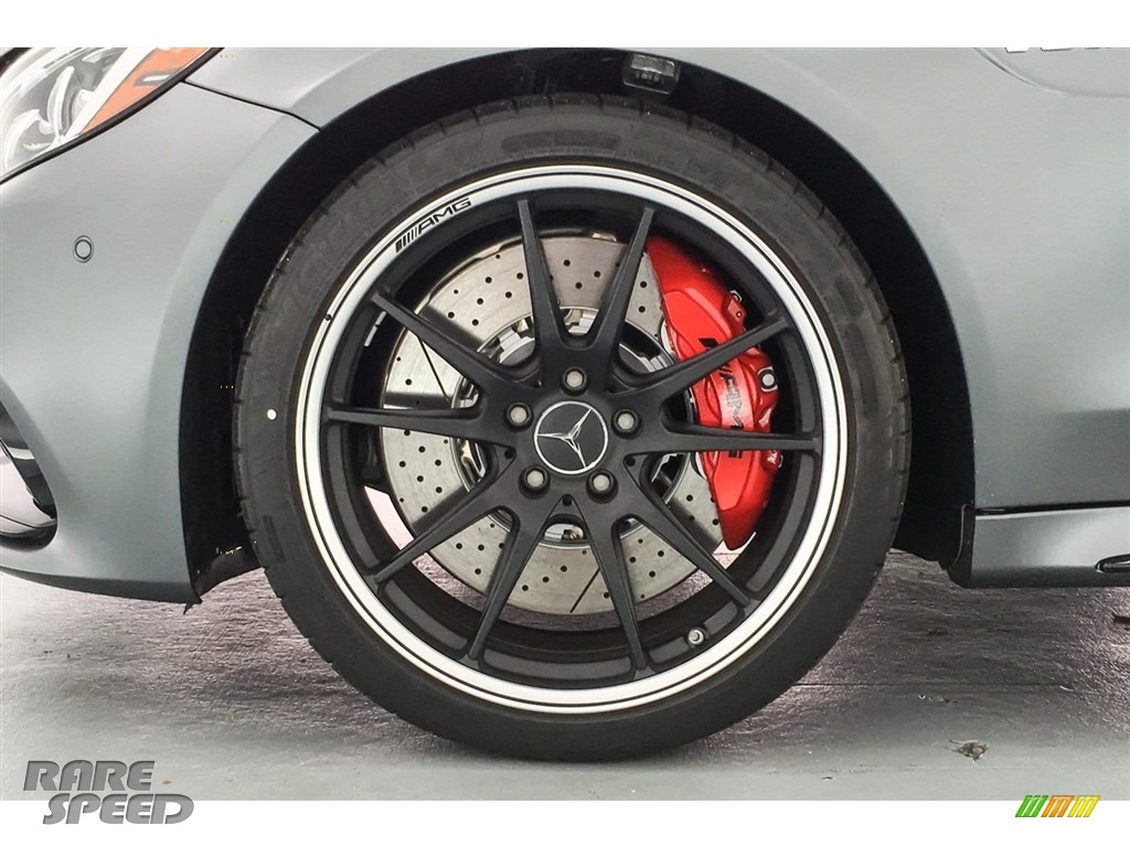 2018 C 63 S AMG Coupe - designo Selenite Grey (Matte) / Red Pepper/Black photo #8