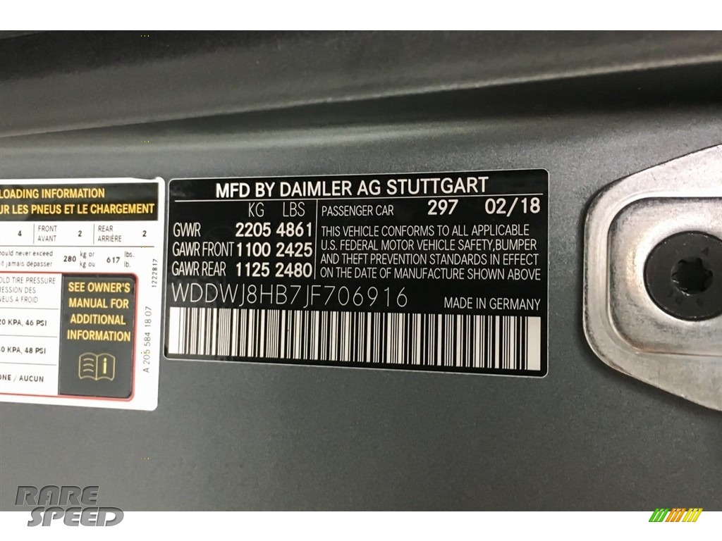 2018 C 63 S AMG Coupe - designo Selenite Grey (Matte) / Red Pepper/Black photo #23