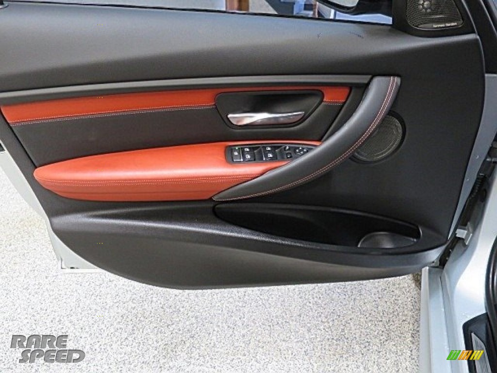 2015 M3 Sedan - Silverstone Metallic / Sakhir Orange/Black photo #21