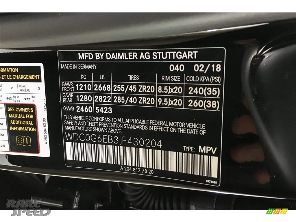 2018 GLC AMG 43 4Matic - Black / Black photo #23 2018 GLC AMG 43 4Matic - Black / Black photo #23
