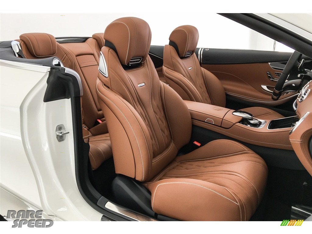 2018 S AMG S63 Cabriolet - designo Diamond White Metallic / designo Saddle Brown/Black photo #6