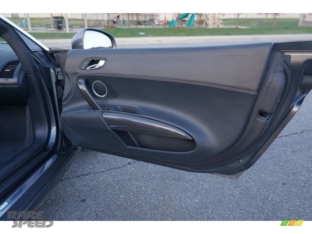2011 R8 Spyder 5.2 FSI quattro - Daytona Grey Pearl Effect / Black Fine Nappa Leather photo #20