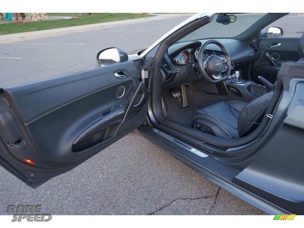 2011 R8 Spyder 5.2 FSI quattro - Daytona Grey Pearl Effect / Black Fine Nappa Leather photo #25