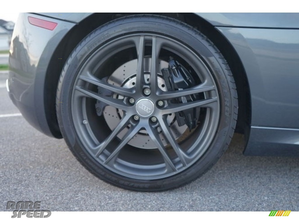 2011 R8 Spyder 5.2 FSI quattro - Daytona Grey Pearl Effect / Black Fine Nappa Leather photo #29