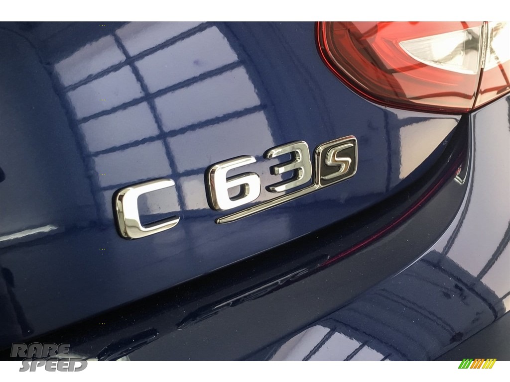 2018 C 63 S AMG Coupe - Brilliant Blue Metallic / Platinum White Pearl/Black photo #7