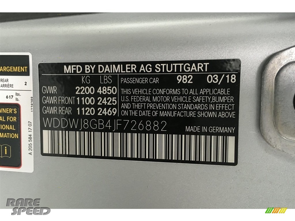 2018 C 63 AMG Coupe - designo Iridium Silver Magno (Matte) / Black photo #23