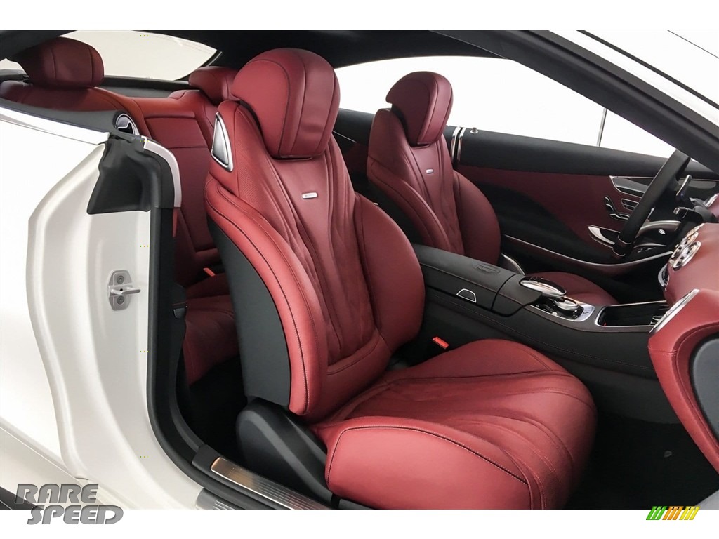 2018 S AMG S63 Coupe - designo Cashmere White (Matte) / designo Bengal Red/Black photo #6