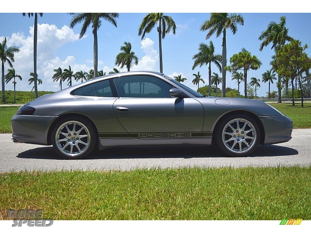 2002 911 Carrera Coupe - Seal Grey Metallic / Graphite Grey photo #4