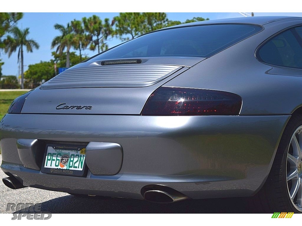 2002 911 Carrera Coupe - Seal Grey Metallic / Graphite Grey photo #7