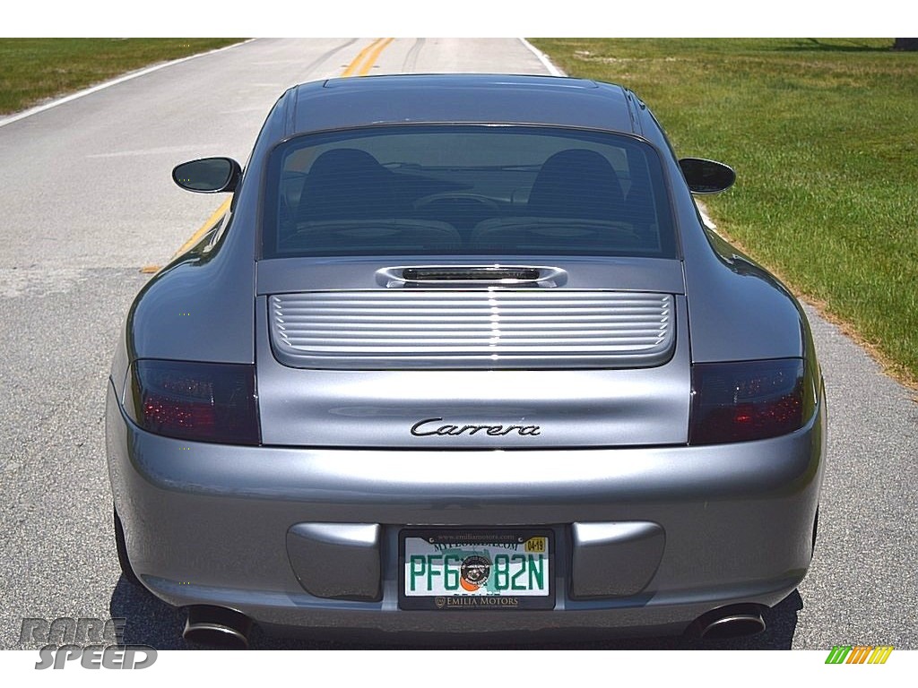 2002 911 Carrera Coupe - Seal Grey Metallic / Graphite Grey photo #9