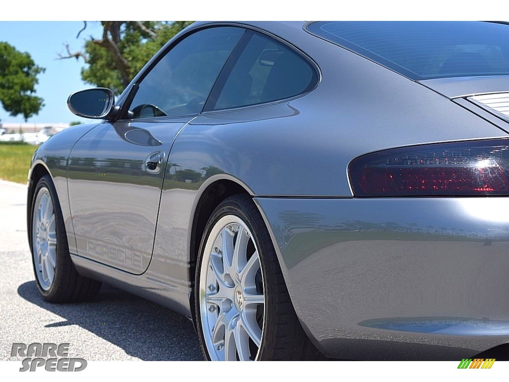 2002 911 Carrera Coupe - Seal Grey Metallic / Graphite Grey photo #10