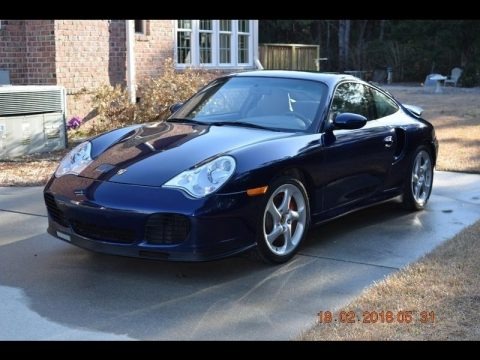 Lapis Blue Metallic 2001 Porsche 911 Turbo Coupe