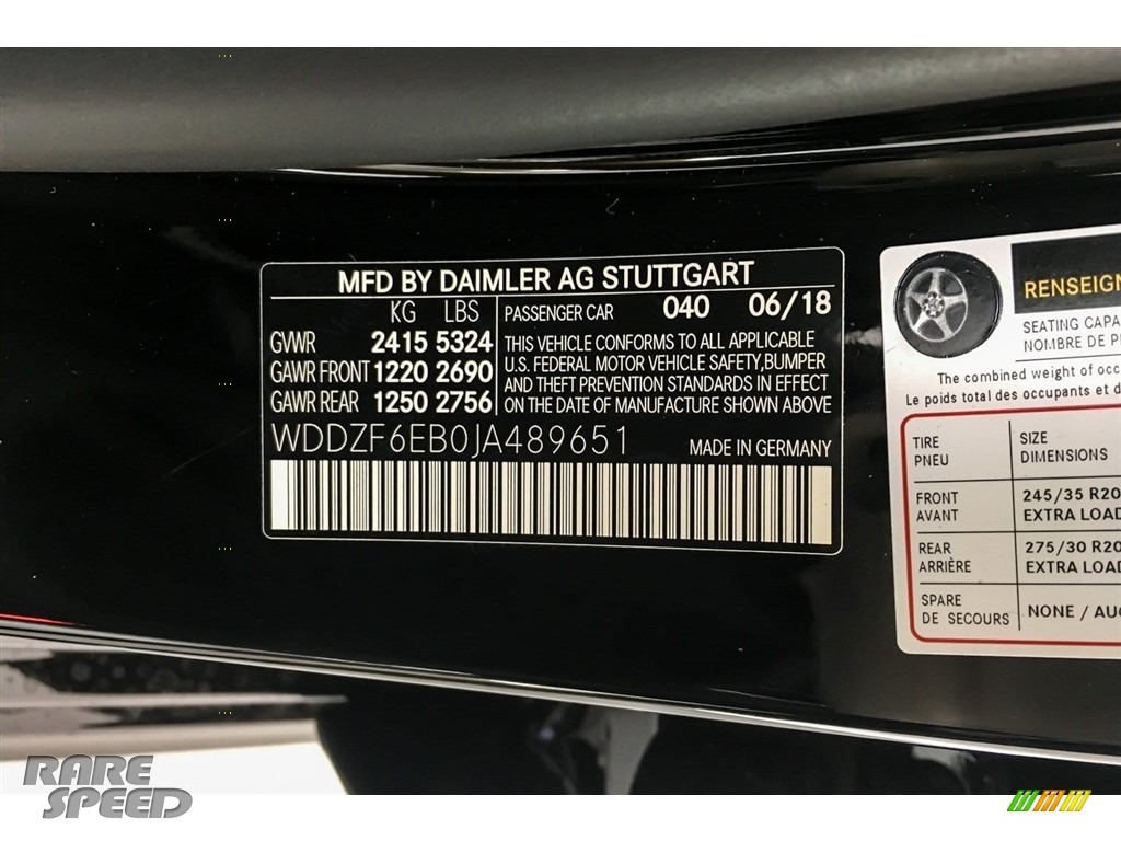 2018 E 43 AMG 4Matic Sedan - Black / Black photo #11