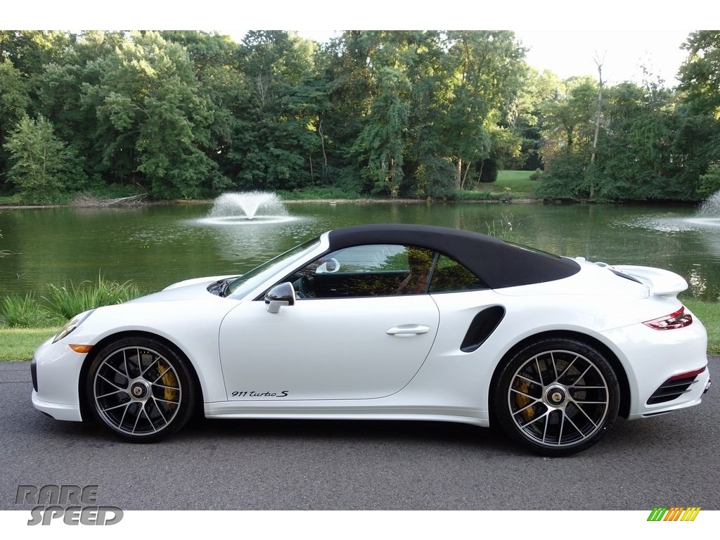 2019 911 Turbo S Cabriolet - White / Bordeaux Red photo #7