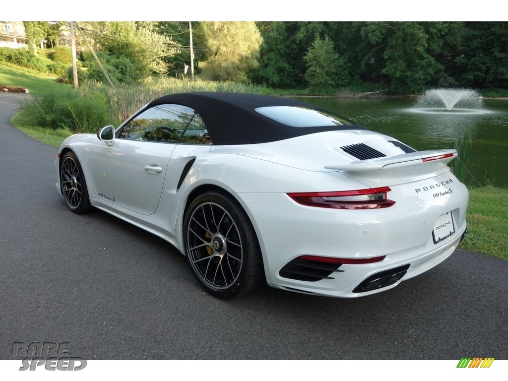 2019 911 Turbo S Cabriolet - White / Bordeaux Red photo #8