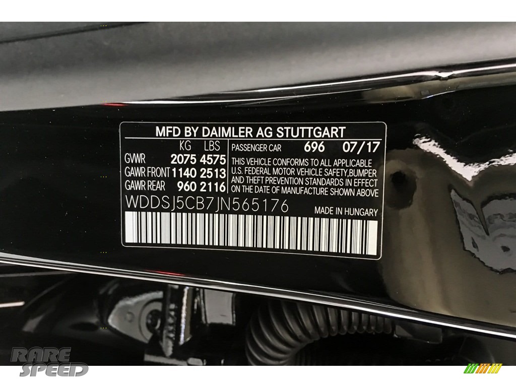 2018 CLA AMG 45 Coupe - Night Black / Black/DINAMICA w/Red stitching photo #11