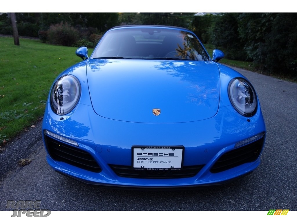 2017 911 Carrera 4S Cabriolet - Paint to Sample Voodoo Blue / Black photo #2