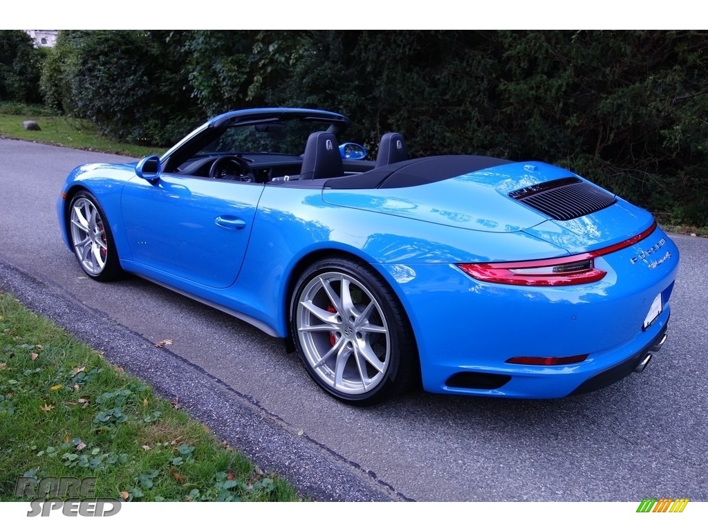 2017 911 Carrera 4S Cabriolet - Paint to Sample Voodoo Blue / Black photo #3