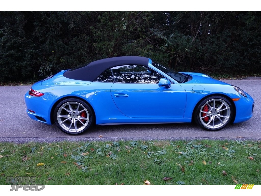 2017 911 Carrera 4S Cabriolet - Paint to Sample Voodoo Blue / Black photo #7