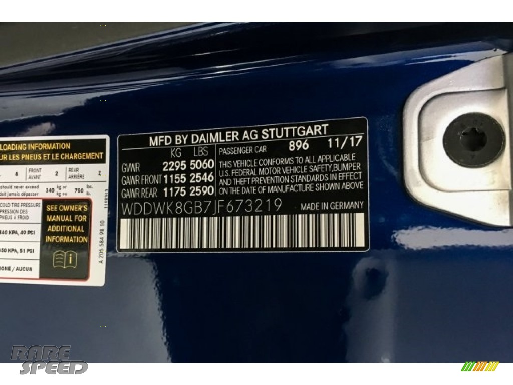 2018 C 63 AMG Cabriolet - Brilliant Blue Metallic / Black photo #25