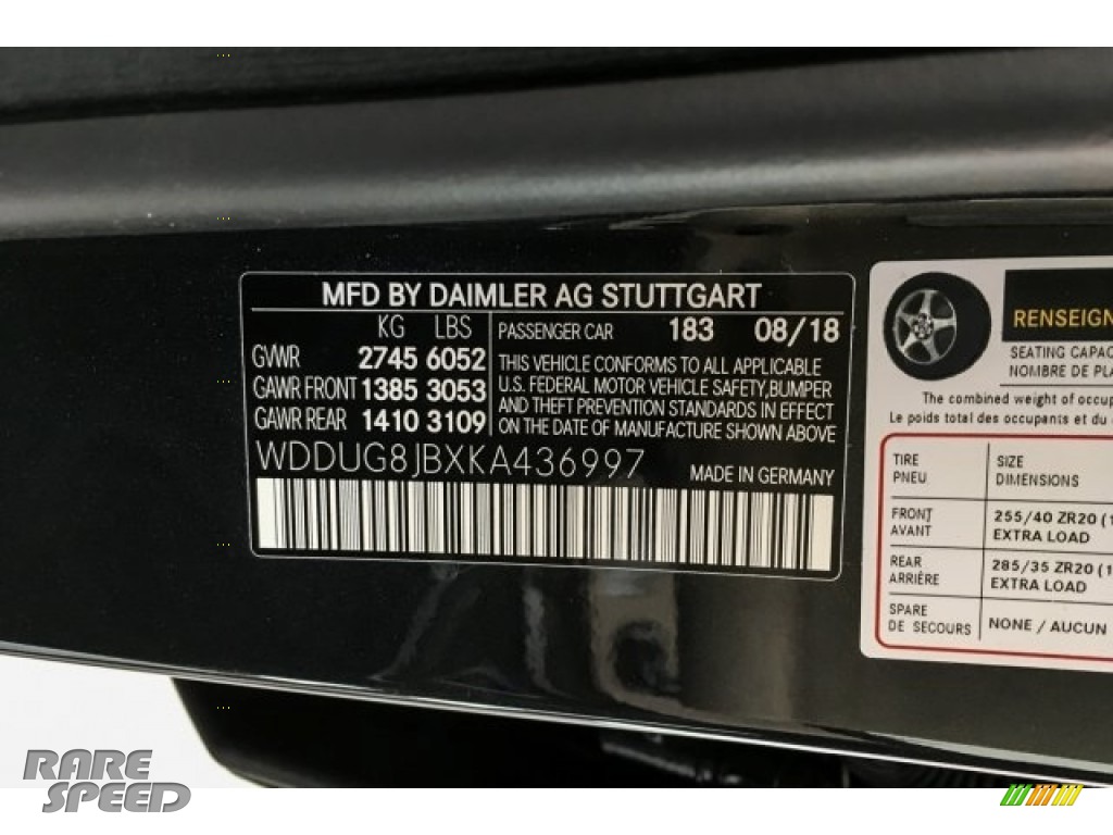 2019 S AMG 63 4Matic Sedan - Magnetite Black Metallic / Porcelain/Black photo #25