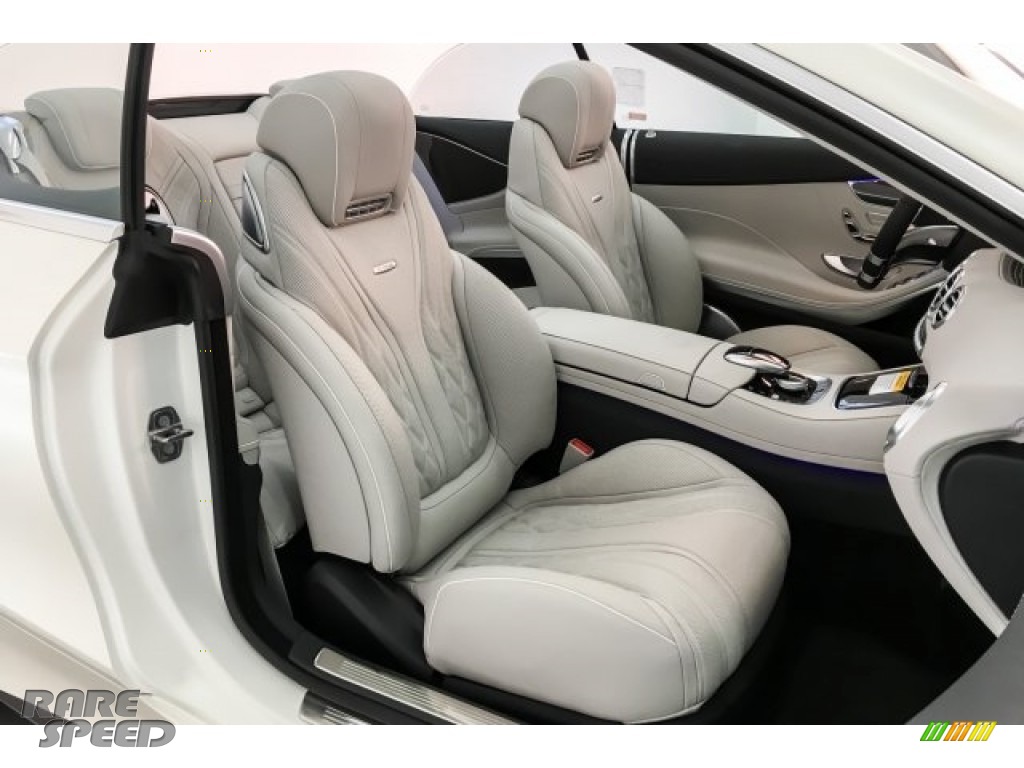 2019 S AMG 63 4Matic Cabriolet - designo Cashmere White (Matte) / designo Crystal Grey/Black photo #6