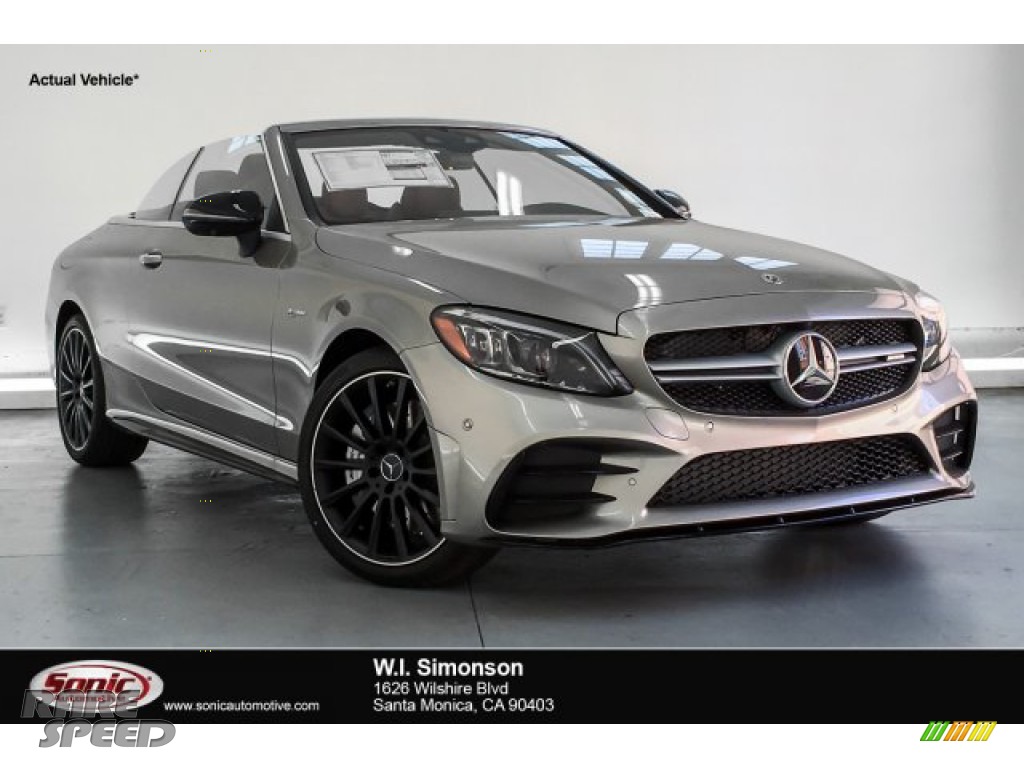 2019 C 43 AMG 4Matic Cabriolet - Mojave Silver Metallic / Cranberry Red/Black photo #1