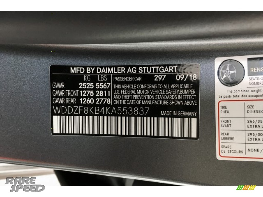 2019 E AMG 63 S 4Matic Sedan - designo Selenite Grey Magno (Matte) / Black photo #11