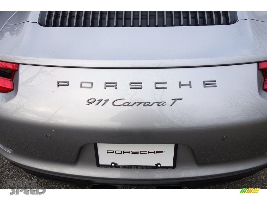 2019 911 Carrera T Coupe - GT Silver Metallic / Black photo #9