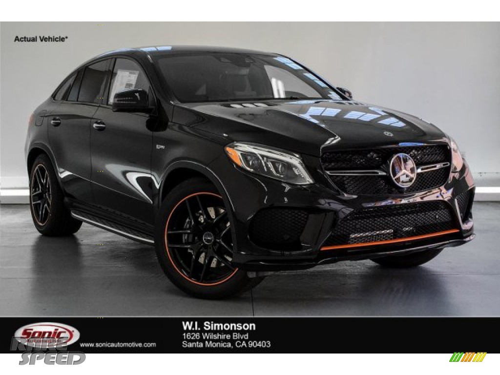 Obsidian Black Metallic / Black/Dinamica w/Orange accents Mercedes-Benz GLE 43 AMG 4Matic Coupe Studio/Night Package