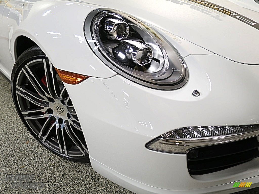 2015 911 Targa 4S - White / Espresso/Cognac Natural Leather photo #9