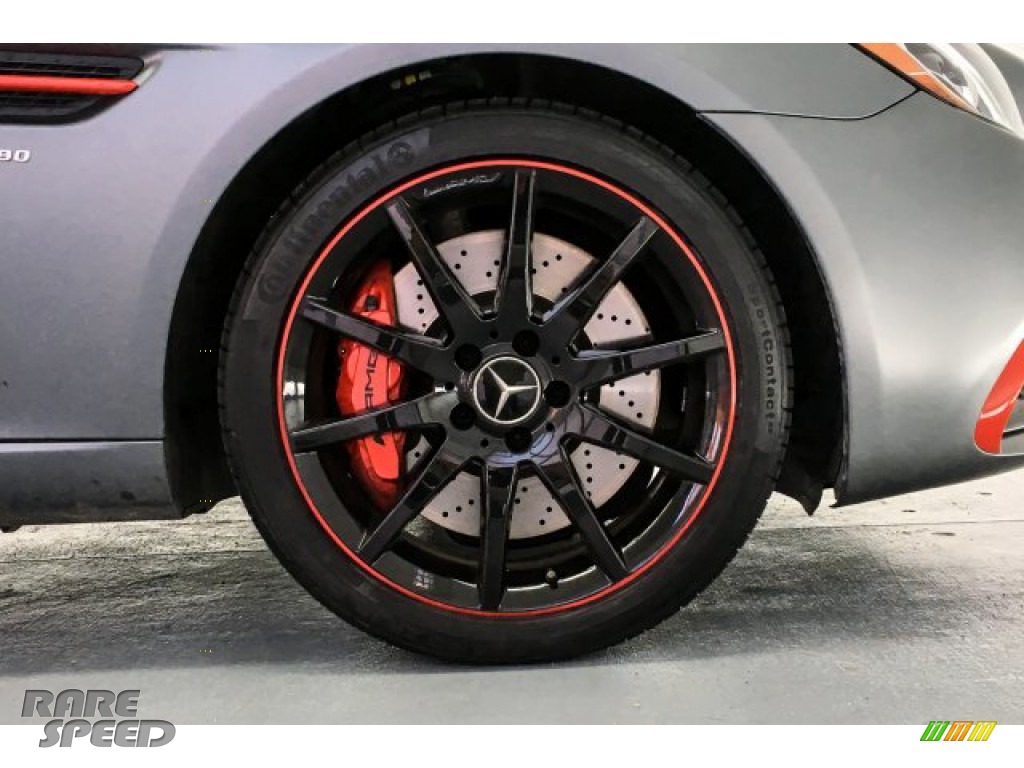 2018 SLC 43 AMG Roadster - designo Shadow Grey Magno (Matte) / Black/Silver Pearl w/Red Piping photo #8