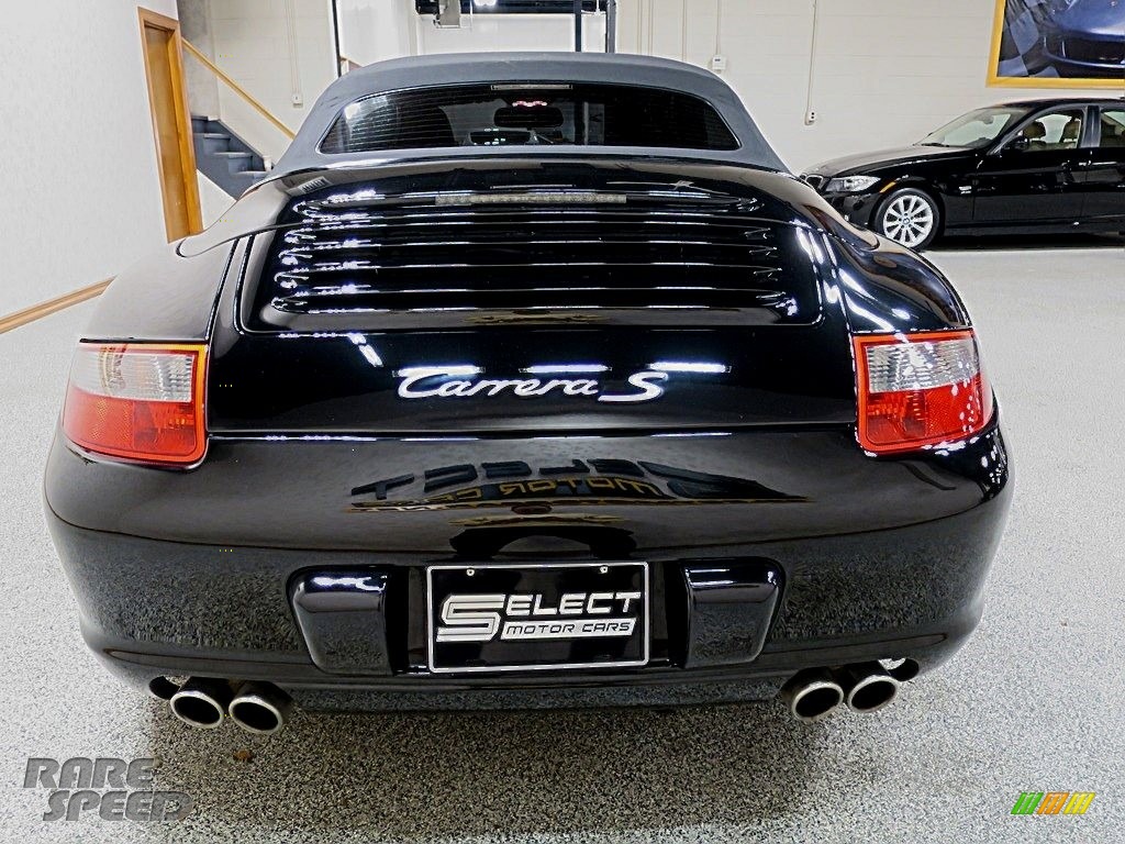 2007 911 Carrera S Cabriolet - Black / Black photo #6